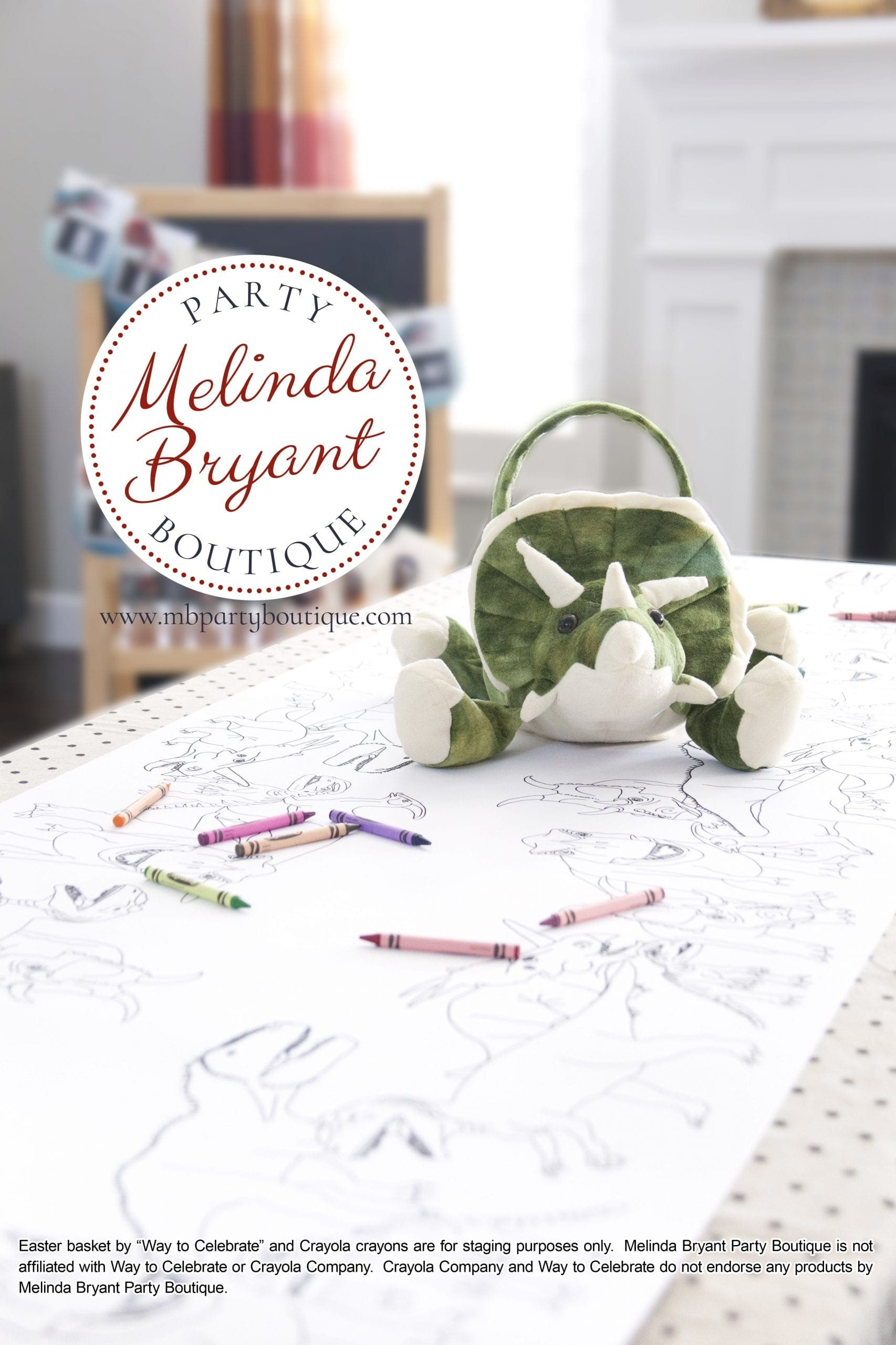 Dinosaur Coloring Table Runner - Melinda Bryant Party Boutique Blog